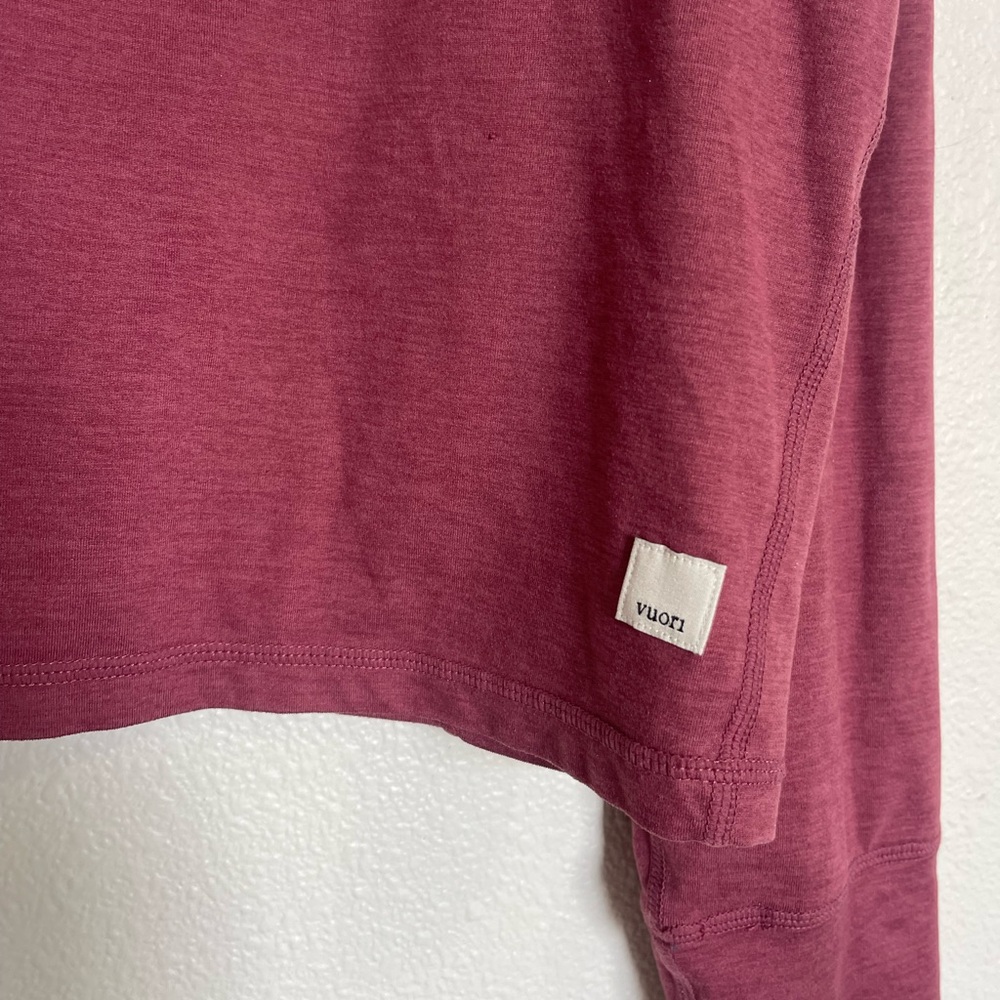 Vuori Crescent 1/2 Zip Pink Desert Rose | Size Large - Picture 4 of 8